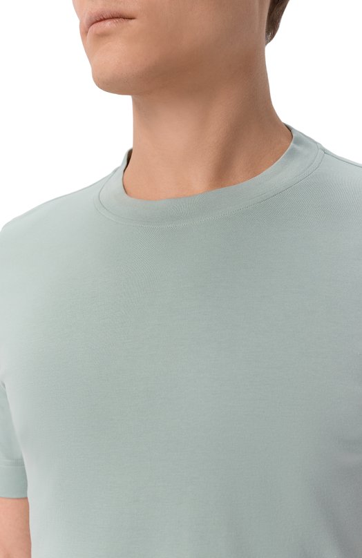 Хлопковая футболка Gran Sasso 60139/81001 Голубой  60139/81001 Фото 5