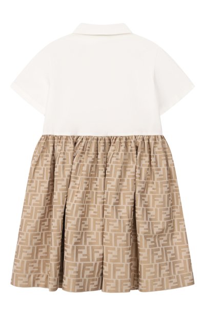 Хлопковое платье FENDI, арт. JFB664/AL06/3A-6A