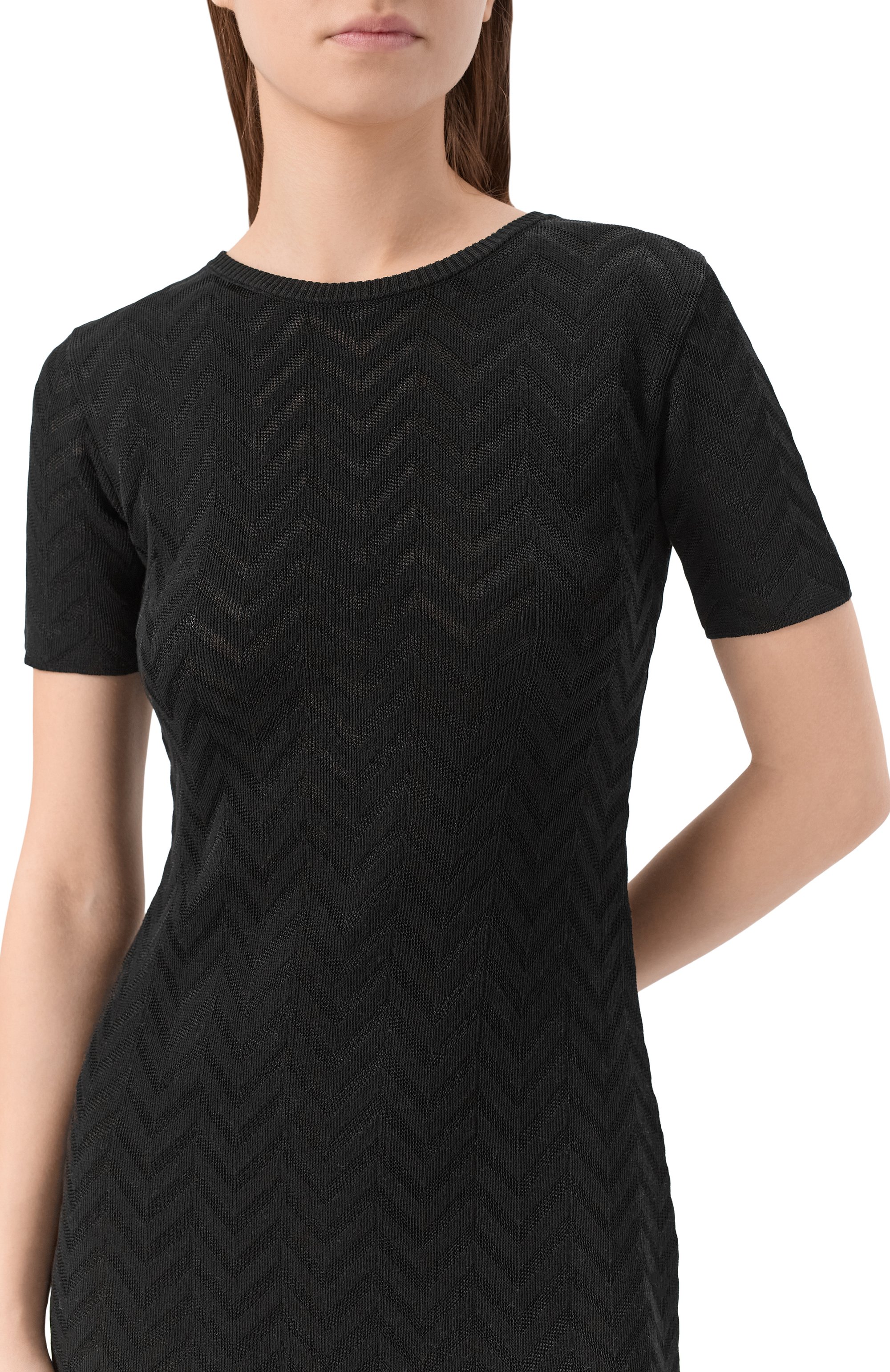 Платье из хлопка и вискозы MISSONI, арт. DC26SG02/BK01H2, фото 4