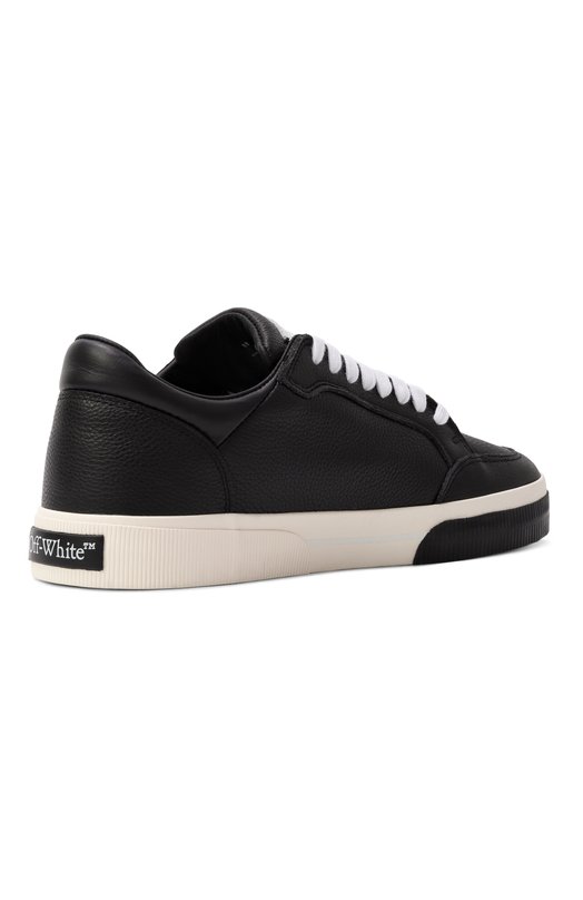 Кожаные кеды Vulcanized Off-White 0MIA293C99LEA002 Чёрный  0MIA293C99LEA002 Фото 5