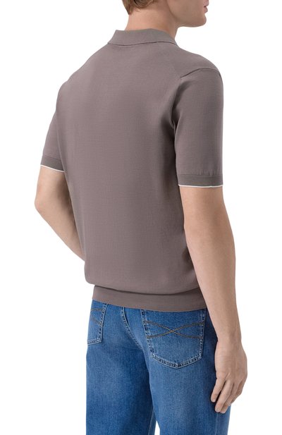 Хлопковое поло BRUNELLO CUCINELLI, арт. M29800145, фото 4