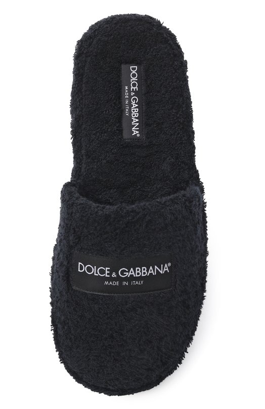 Текстильные сабо DG Hotel Dolce & Gabbana A80608/A0324 Чёрный  A80608/A0324 Фото 5