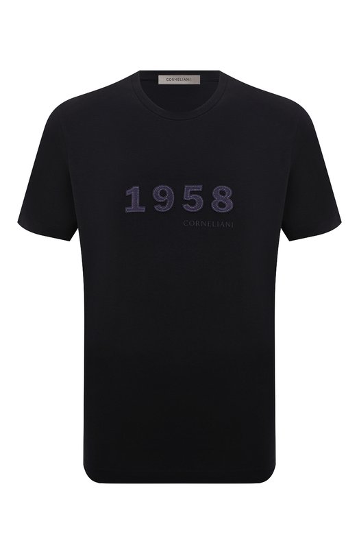 Хлопковая футболка Corneliani 94G587-9425044 Синий 94G587-9425044