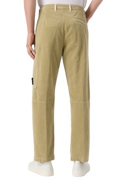 Мужские вельветовые брюки STONE ISLAND бежевого цвета, арт. 811532604 | Фото 4 (Длина (брюки, джинсы): Стандартные; Случай: Повседневный; Стили: Кэжуэл; Материал внешний: Хлопок)