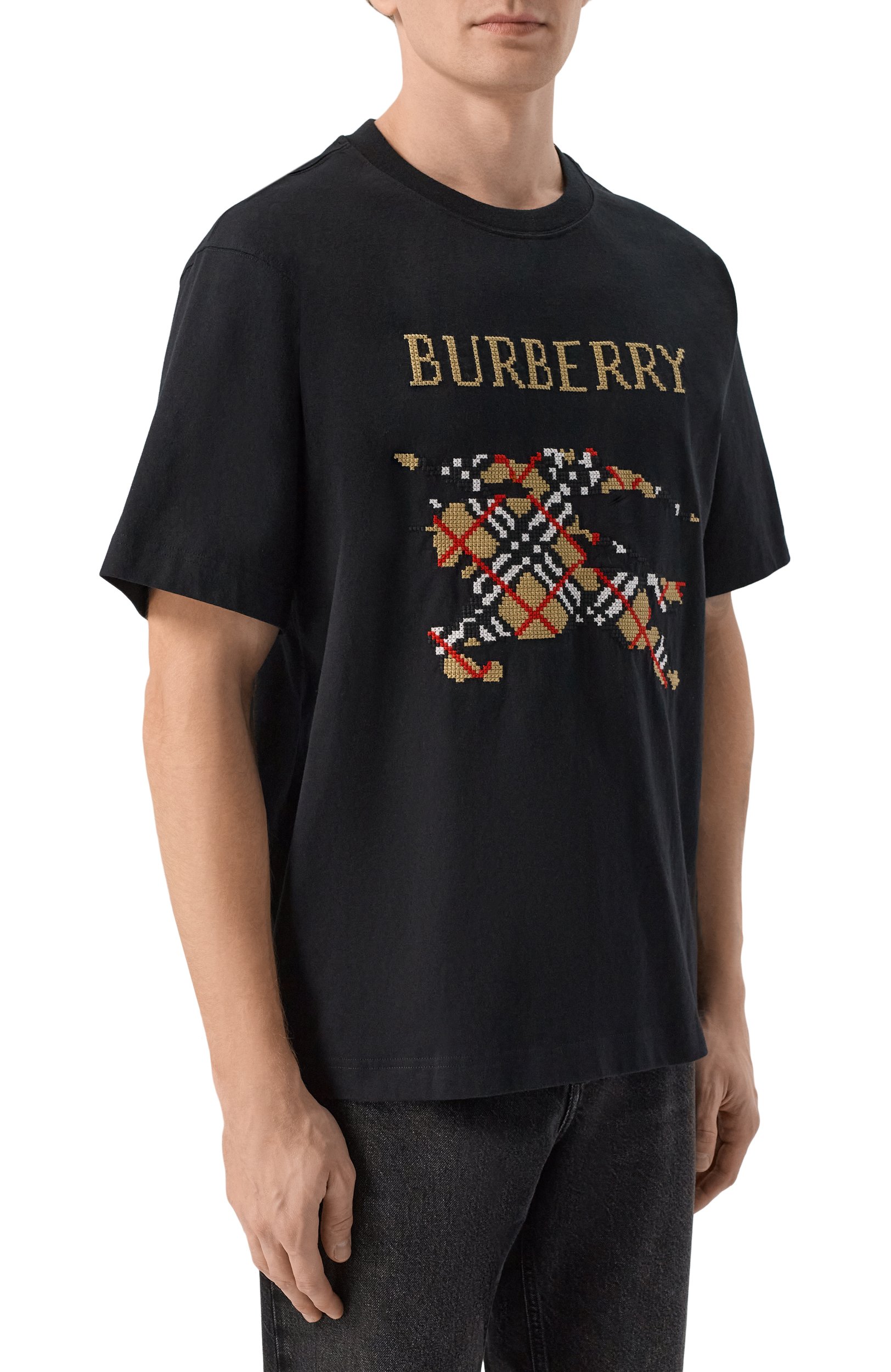 Хлопковая футболка BURBERRY, арт. 8109021, фото 3