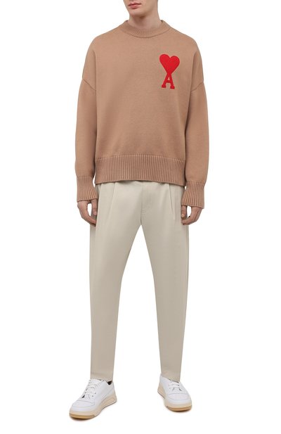 Хлопковые брюки AMBUSH бежевого цвета по цене 59450 руб., арт. BMCA022S21FAB001, фото 2 Хлопковые брюки AMBUSH, арт. BMCA022S21FAB001, фото 2