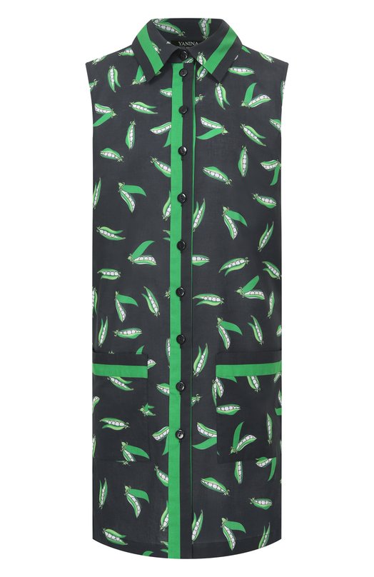 Хлопковая рубашка YANINA T-3133A Чёрный T-3133A