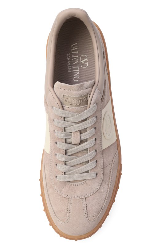Замшевые кеды Upvillage Valentino 8W2S0IL9/FVU Бежевый  8W2S0IL9/FVU Фото 6