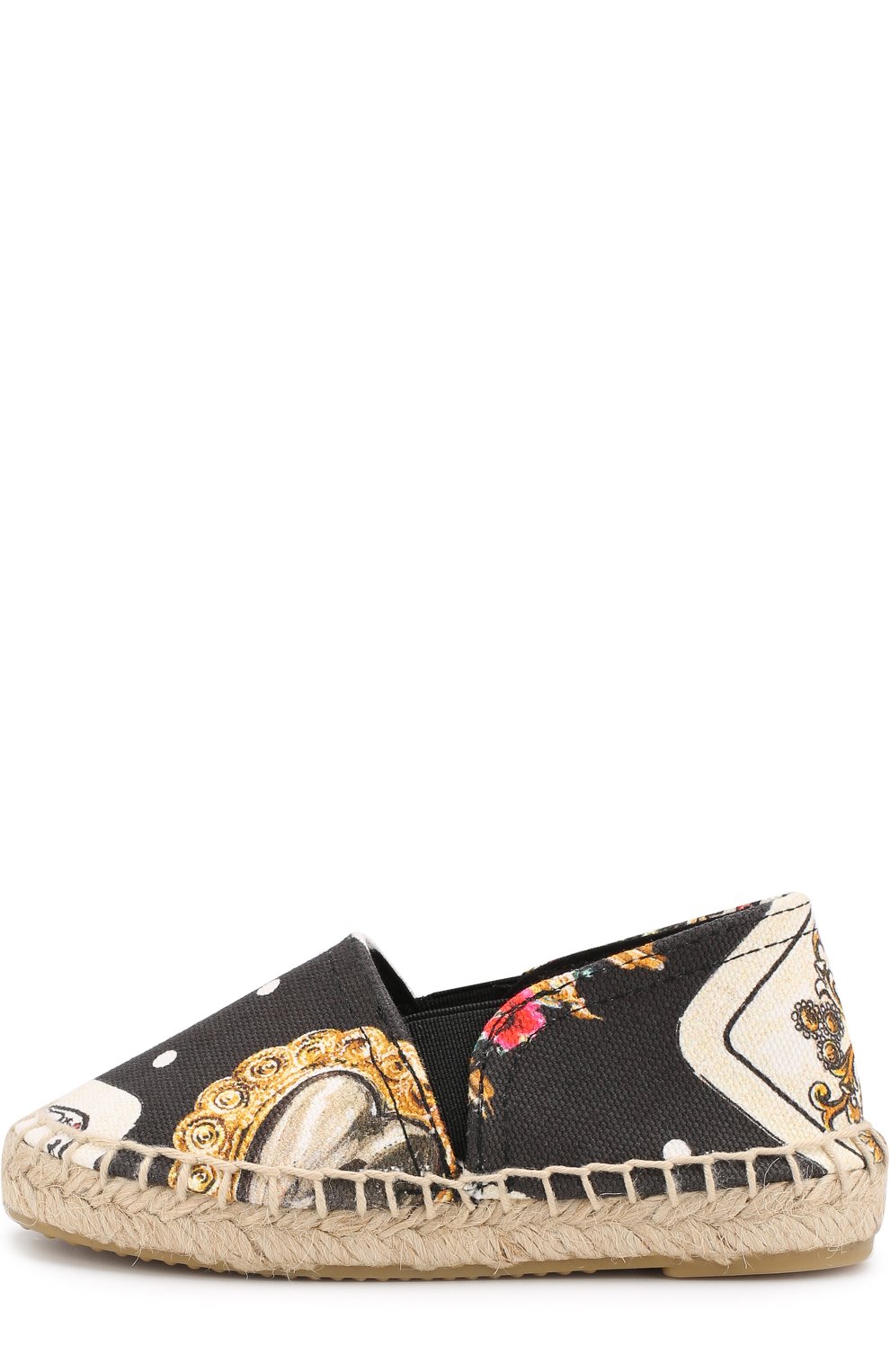 Текстильные эспадрильи с принтом DOLCE & GABBANA, арт. D00106/A4352/24-28, фото 2