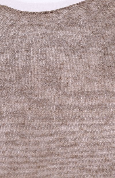 Льняной джемпер DANIELE FIESOLI коричневого цвета по цене 23300 руб., арт. DF 0365/J, фото 5 Льняной джемпер DANIELE FIESOLI, арт. DF 0365/J, фото 5