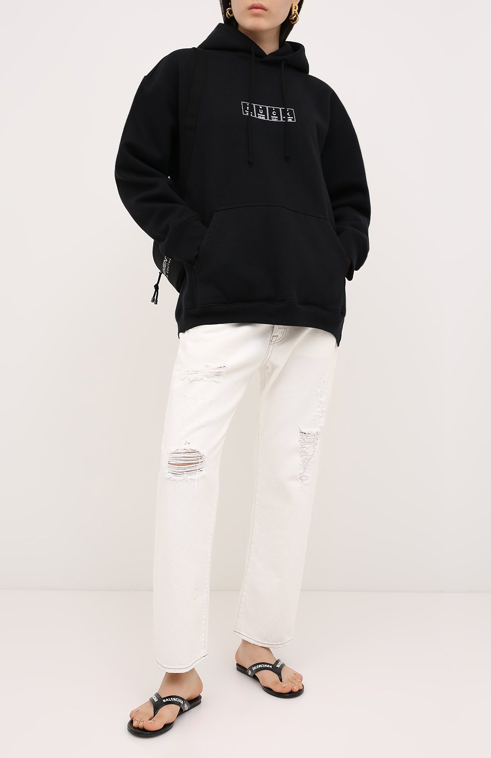 Хлопковое худи VETEMENTS, арт. UAH21TR534 1605/W, фото 2