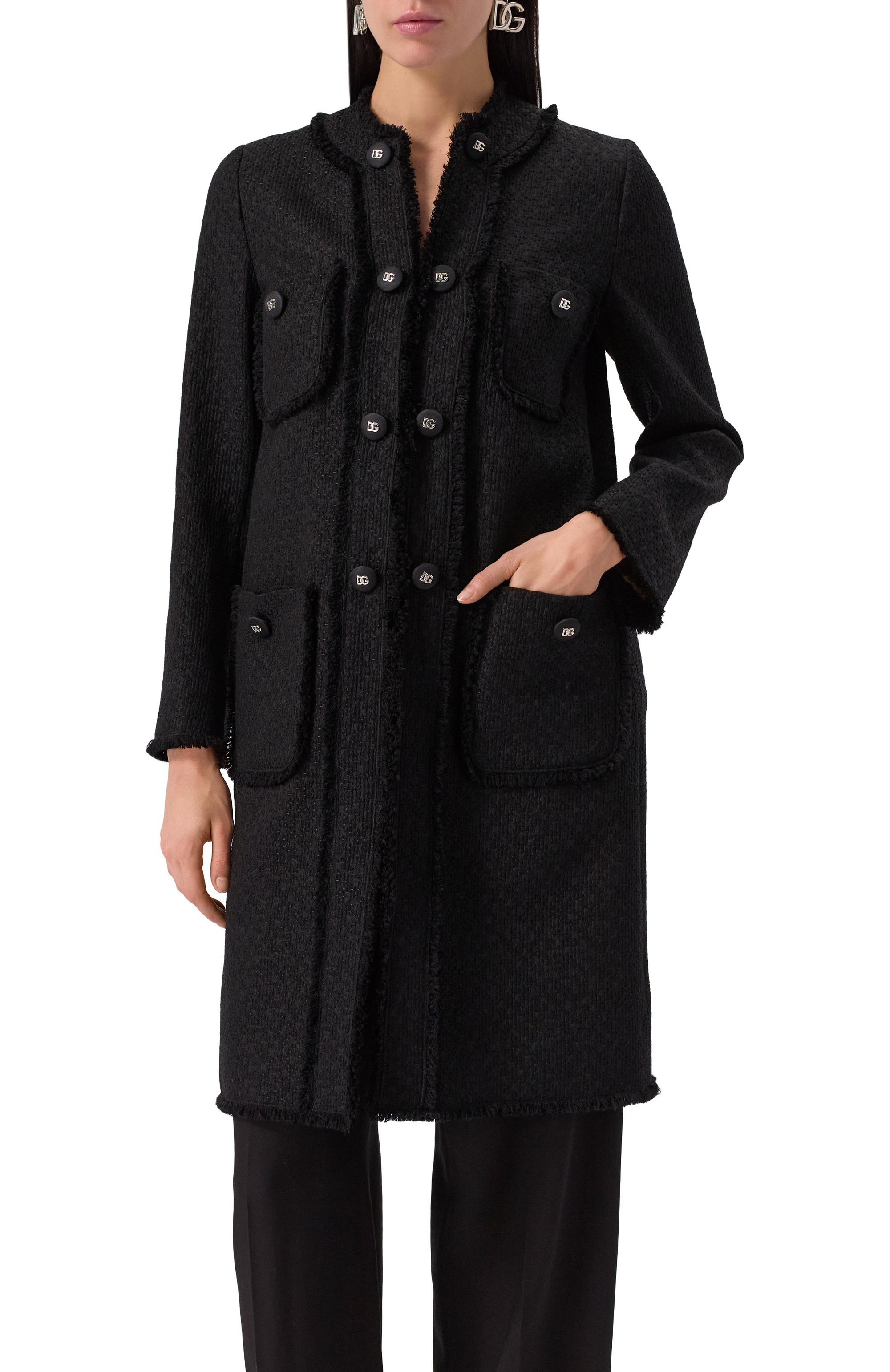 Хлопковое пальто DOLCE & GABBANA, арт. F0C3UT/GDCLW, фото 3