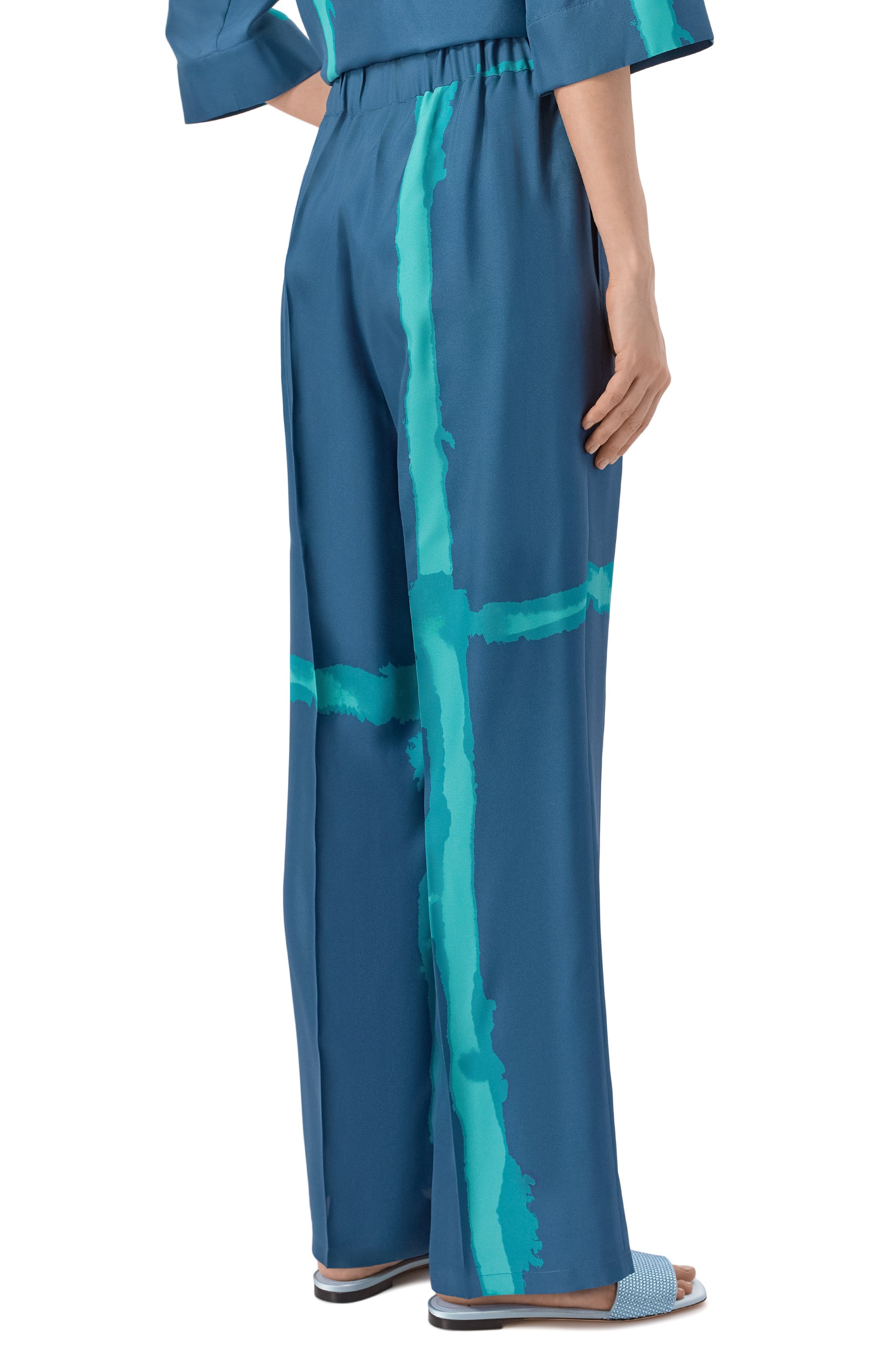 Шелковые брюки KITON, арт. D61103K0999G02, фото 4