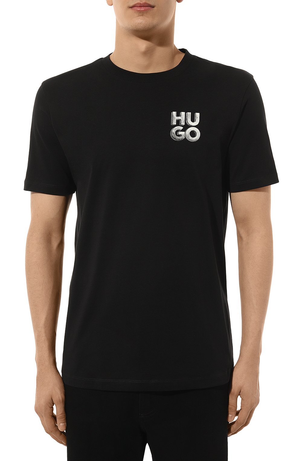 Хлопковая футболка HUGO, арт. 50508944, фото 3