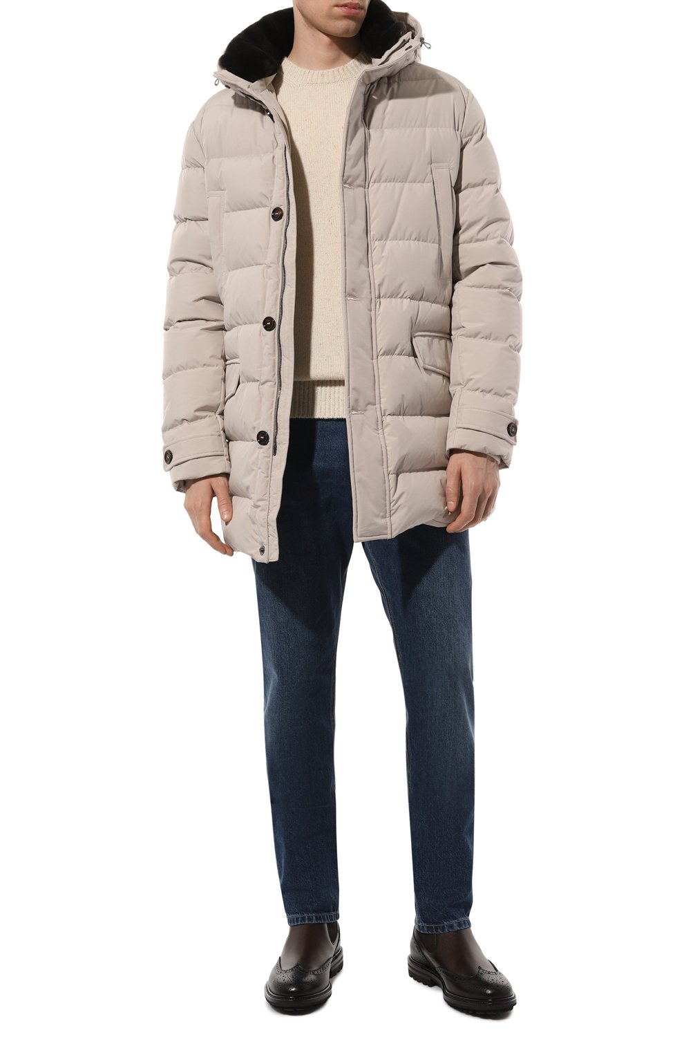 Пуховик saturno-stp с отделкой из овчины MOORER, арт. SATURN0/STP, фото 2