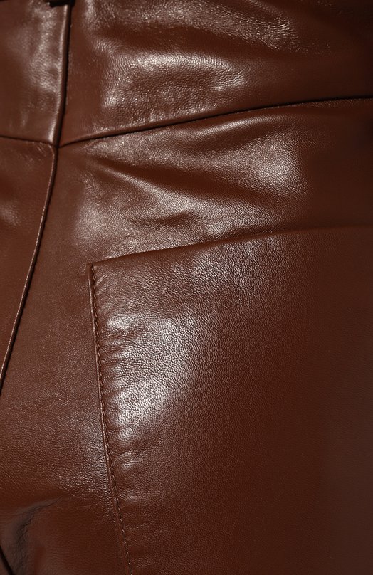 Кожаные брюки Chaud Studio JANETROUSERS23 Коричневый  JANETROUSERS23 Фото 5