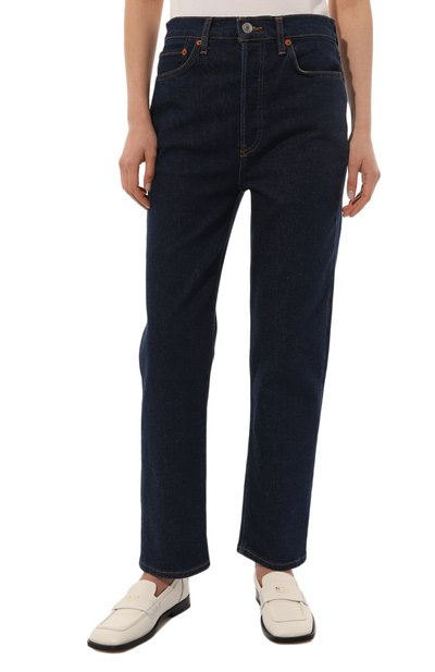 Джинсы RE/DONE темно-синего цвета по цене 36750 руб., арт. 192-3WUHRSTV, фото 3 Джинсы RE/DONE, арт. 192-3WUHRSTV, фото 3