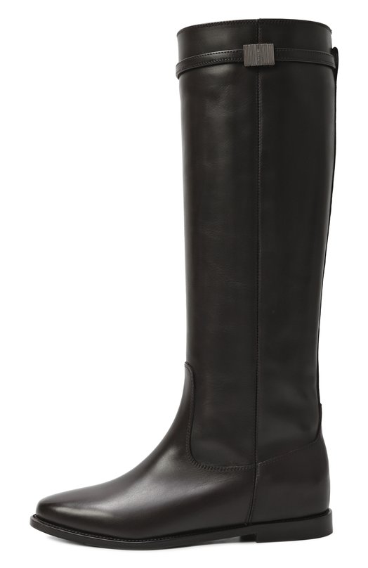 Кожаные сапоги Kiton D60812N0102410 Коричневый  D60812N0102410 Фото 4