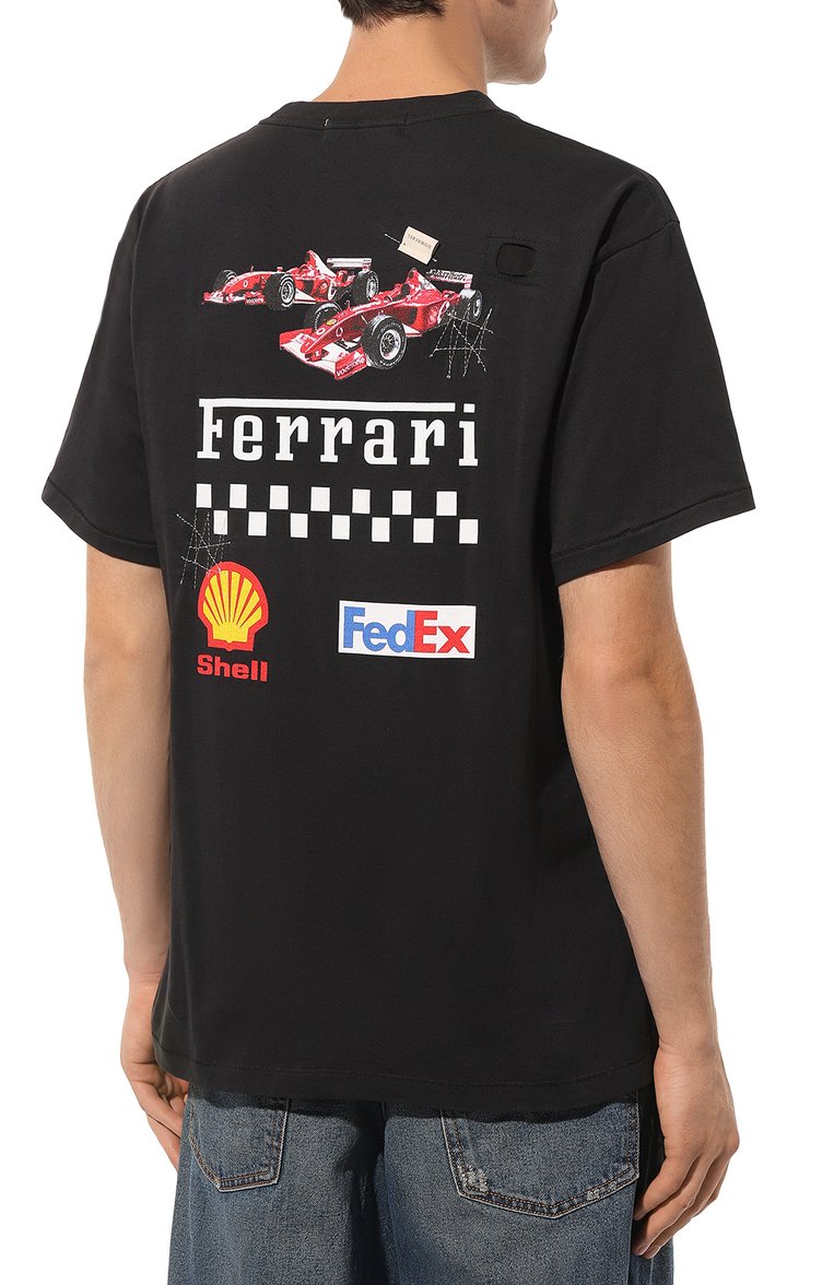 Мужская хлопковая футболка DOMREBEL черного цвета, арт. M VTG RARI FLAG/VINTAGE TEE | Фото 4 (Длина (для топов): Стандартные; Драгоценные камни: Проставлено; Рукава: Короткие; Материал внешний: Хлопок; Материал сплава: Проставлено; Принт: С принтом; Стили: Гранж; Мужское Кросс-КТ: Футболка-одежда; Кросс-КТ: Джерси)