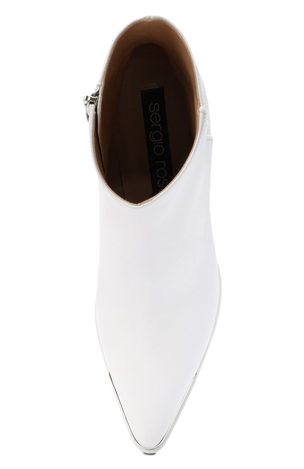 Кожаные казаки SERGIO ROSSI белого цвета по цене 99500 руб., арт. A85970-MNAN07, фото 5 Кожаные казаки SERGIO ROSSI, арт. A85970-MNAN07, фото 5