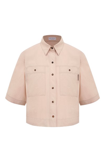 Женская хлопковая рубашка BRUNELLO CUCINELLI, арт. ML949B1348