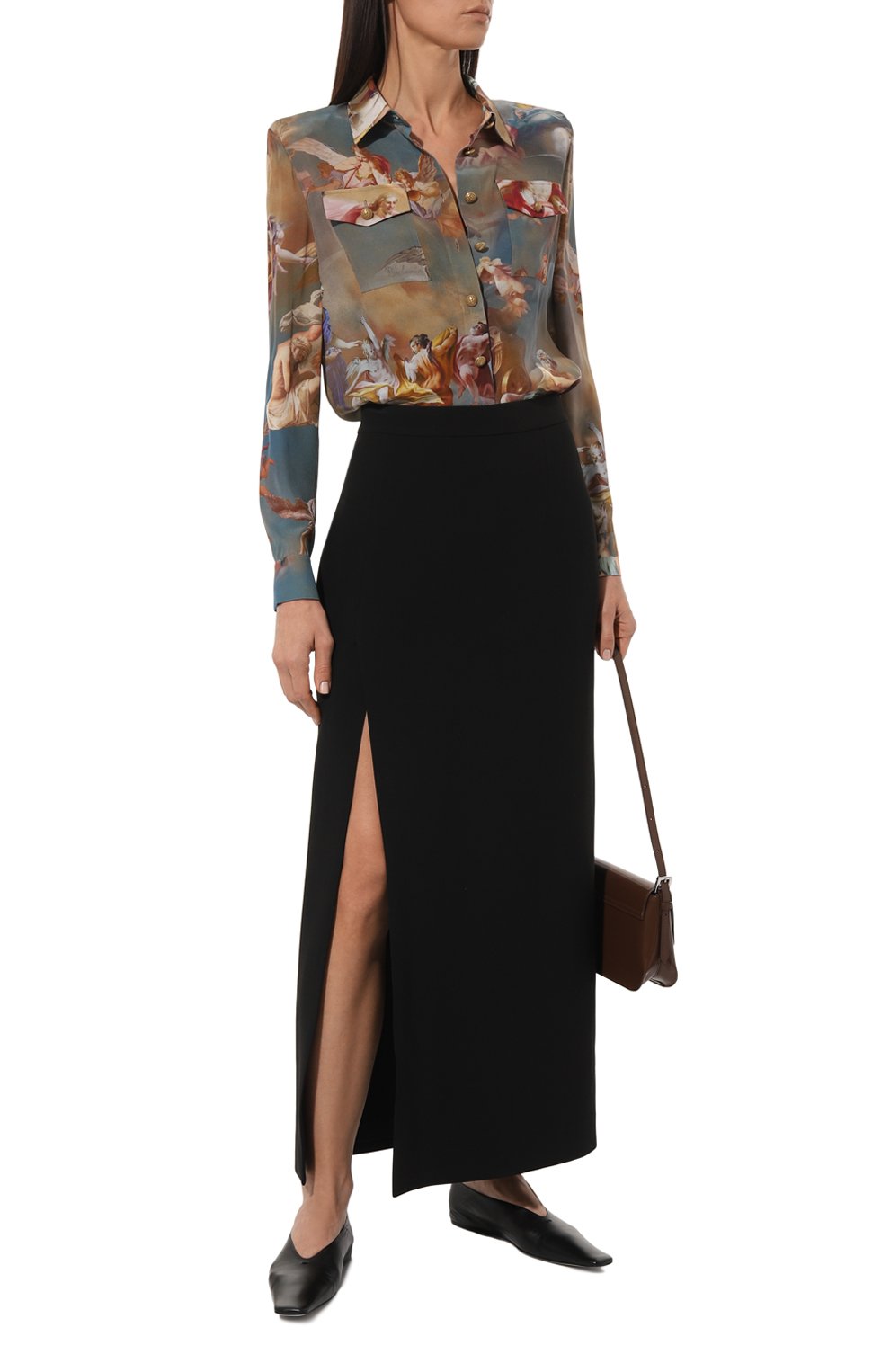 Шелковая блузка BALMAIN, арт. AF0HS050SC24, фото 2