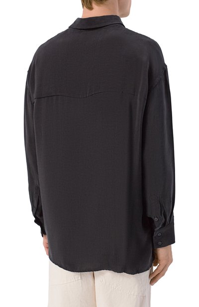 Рубашка NEVER ENOUGH черного цвета по цене 44100 руб., арт. 2B6M075-148/MSL019 NP W121, фото 4 Рубашка NEVER ENOUGH, арт. 2B6M075-148/MSL019 NP W121, фото 4