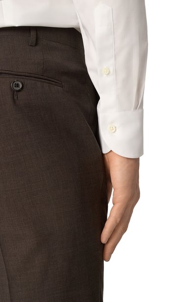 Хлопковая сорочка CANALI белого цвета по цене 35000 руб., арт. NCLX018/GR03298, фото 5 Хлопковая сорочка CANALI, арт. NCLX018/GR03298, фото 5