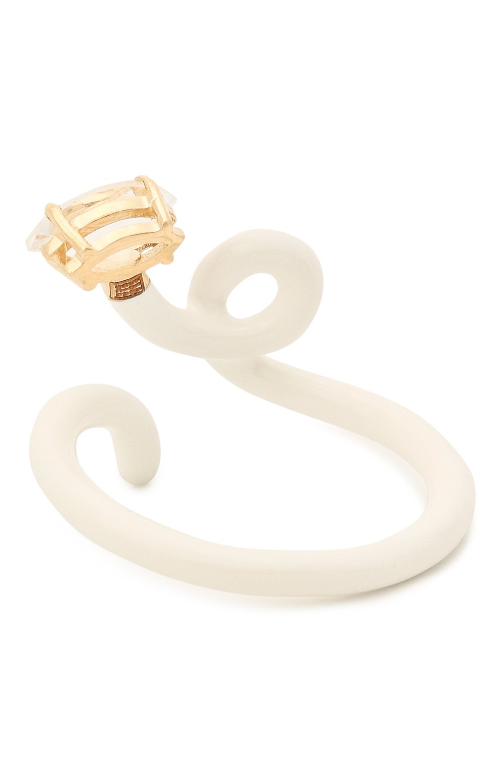 Кольцо BEA BONGIASCA белого цвета по цене 46950 руб., арт. VR114YGS/M, фото 2 Кольцо BEA BONGIASCA, арт. VR114YGS/M, фото 2