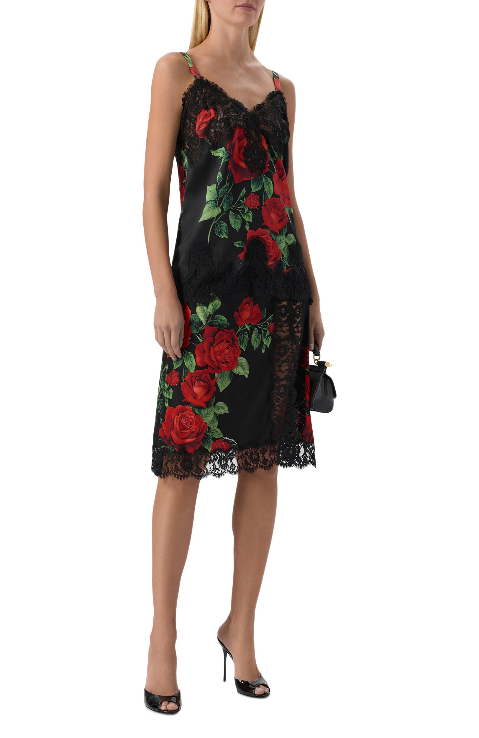 Топ из шелка и хлопка DOLCE & GABBANA, арт. F74V7T/IS133, фото 2