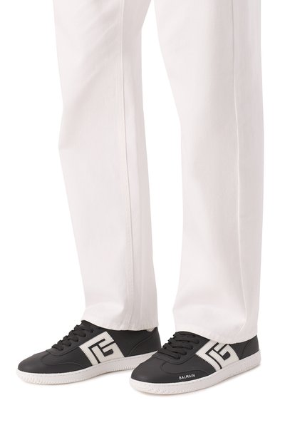 Кожаные кеды swan BALMAIN, арт. EM0VI360/LVTR, фото 3