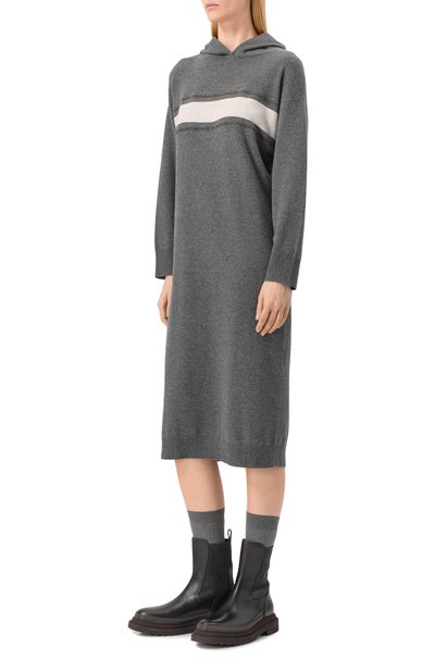 Платье из шерсти и кашемира BRUNELLO CUCINELLI, арт. M16194A99, фото 3