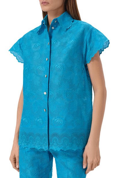 Хлопковая рубашка VALENTINO, арт. 8B3AA0F1/A4G, фото 3