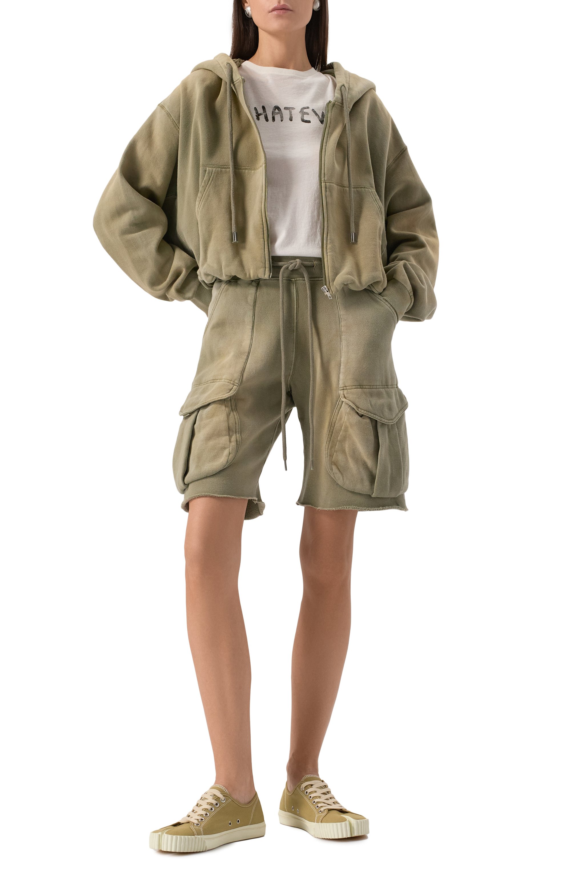 Хлопковые шорты-карго R13, арт. R13WK253-001BD, фото 2