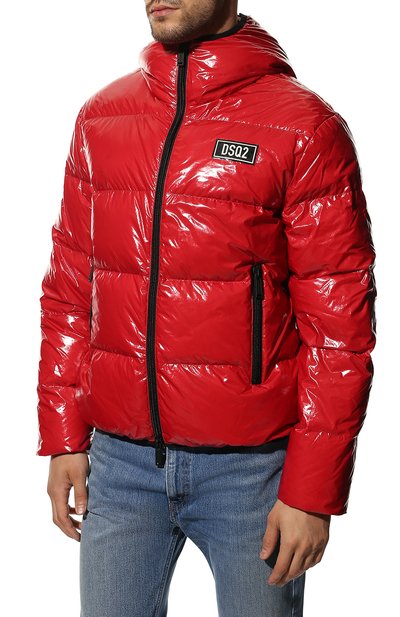 Пуховик DSQUARED2 красного цвета по цене 74900 руб., арт. S74AM1322/S54056, фото 3 Пуховик DSQUARED2, арт. S74AM1322/S54056, фото 3