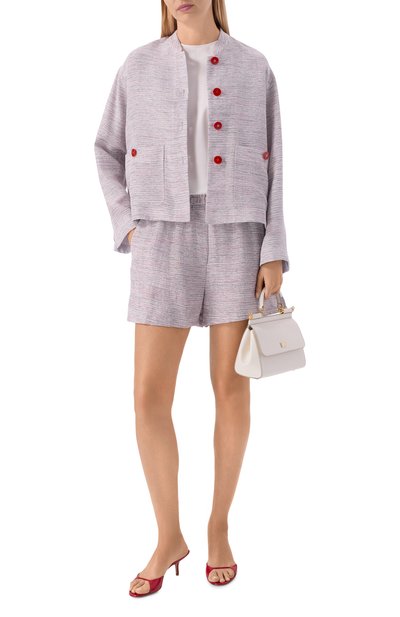 Женские шорты из вискозы и льна GIORGIO ARMANI, а рт. GW003092/TE20207