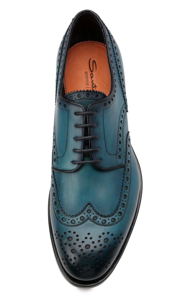 Кожаные дерби SANTONI, арт. MCC015761PC4NFRKU48, фото 1