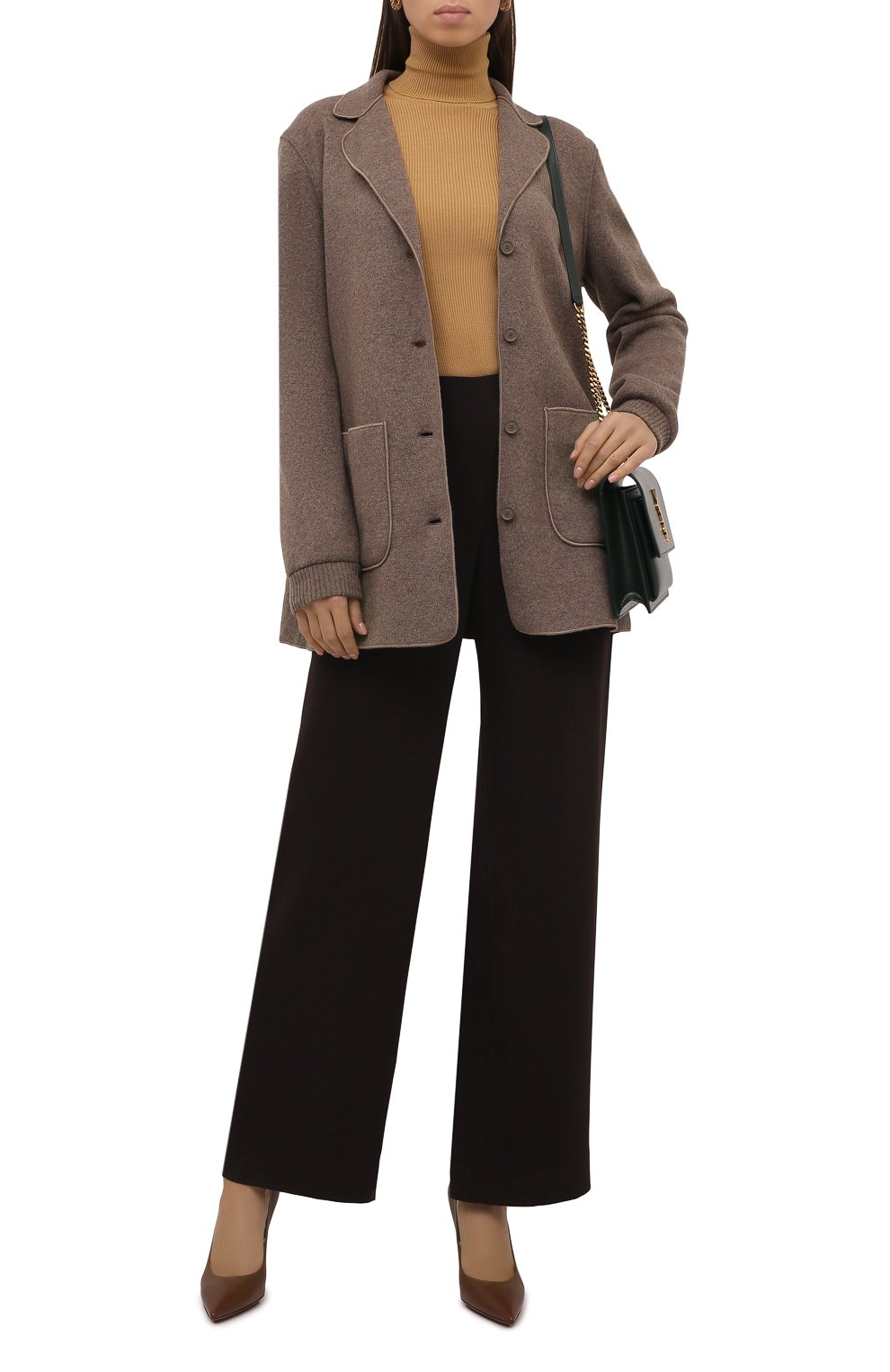 Шерстяной жакет WEEKEND MAX MARA коричневого цвета по цене 56760 руб., арт. TURCHIA 39160716, фото 2 Шерстяной жакет WEEKEND MAX MARA, арт. TURCHIA 39160716, фото 2