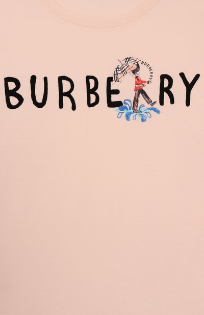 Хлопковая футболка BURBERRY, арт. 8110642, фото 3