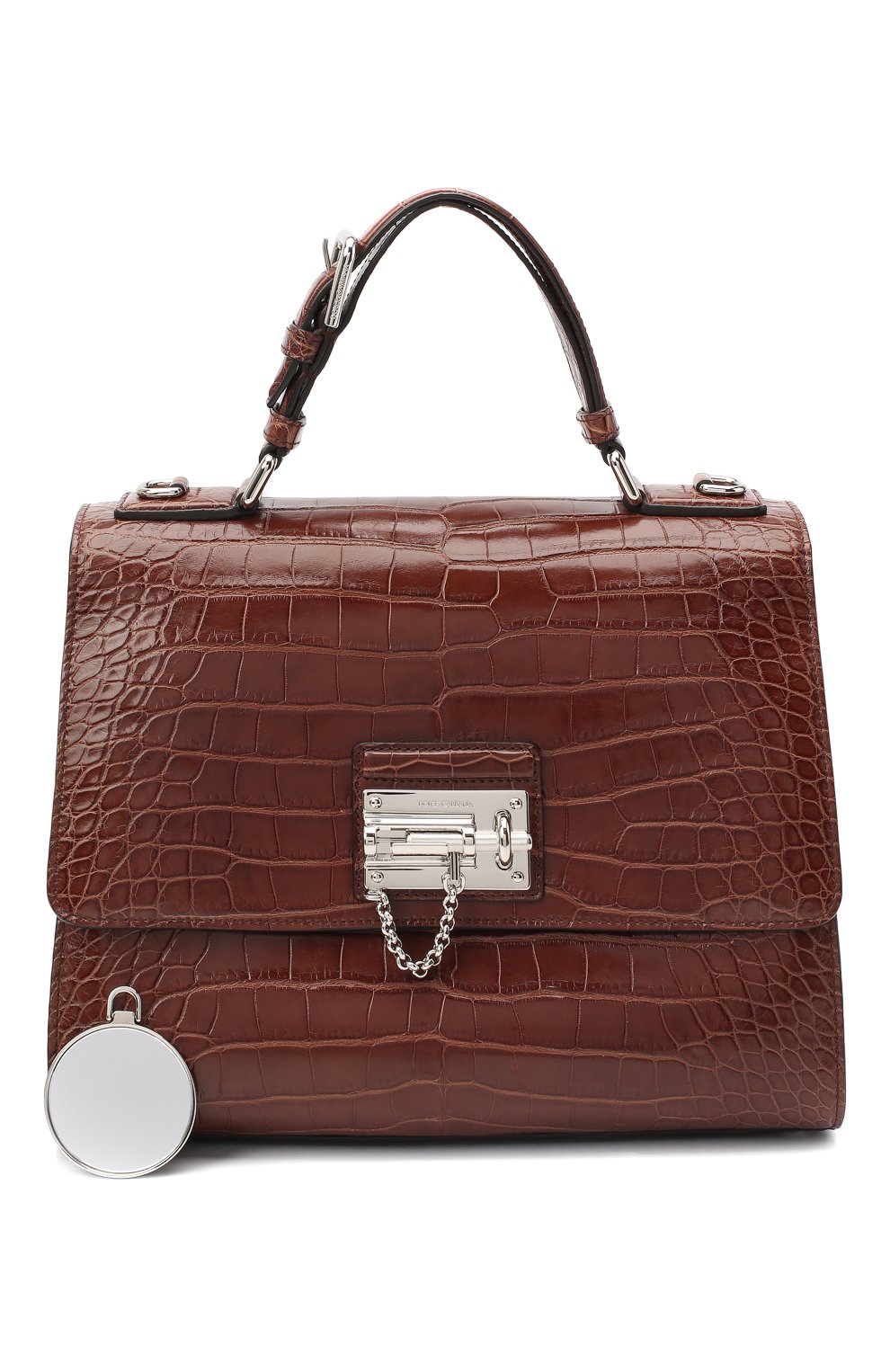 Сумка monica из кожи крокодила DOLCE & GABBANA темно-коричневого цвета по цене 2270000 руб., арт. 0116/BB5825/A2014, фото 7 Сумка monica из кожи крокодила DOLCE & GABBANA, арт. 0116/BB5825/A2014, фото 7