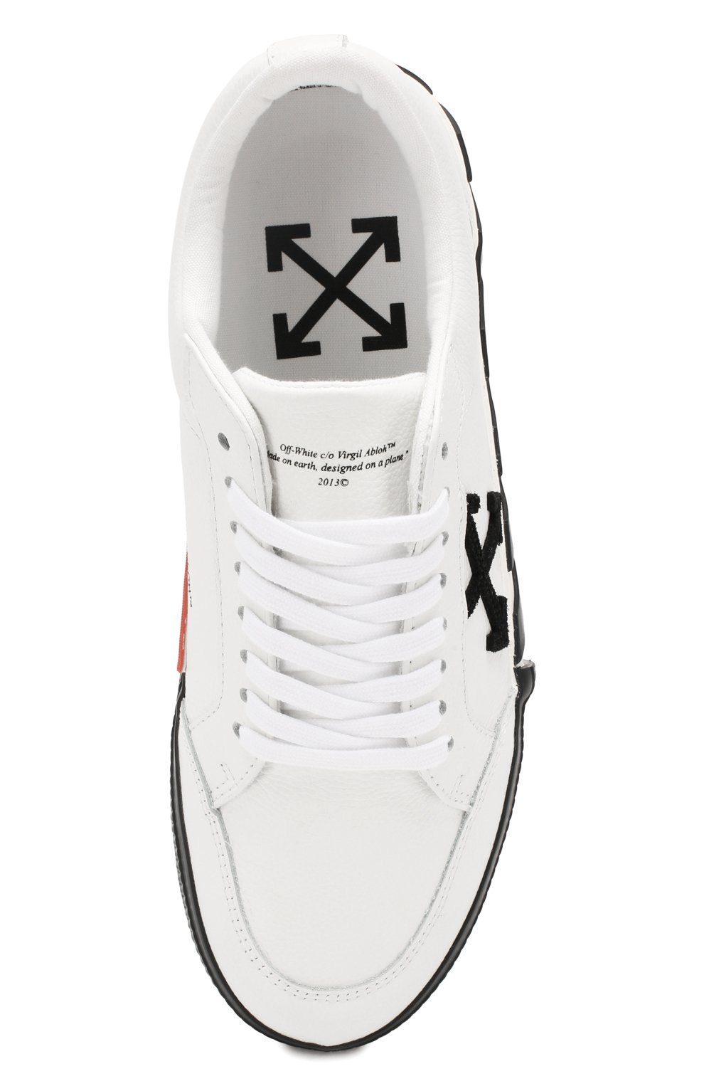 Кожаные кеды vulcanized OFF-WHITE, арт. 0MIA085F19D680010110, фото 5