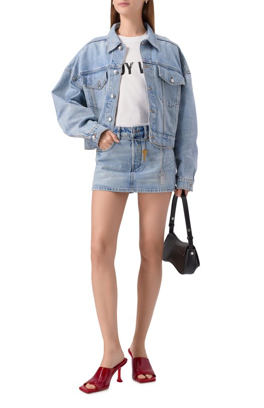 Джинсовая куртка Alexander Wang 4DC3252777 Голубой  4DC3252777 Фото 2