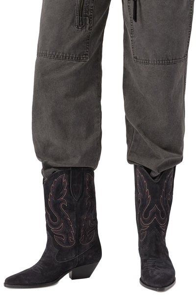 Замшевые казаки duerto ISABEL MARANT черного цвета по цене 99500 руб., арт. 25P/B00003FA-C1A04S, фото 3 Замшевые казаки duerto ISABEL MARANT, арт. 25P/B00003FA-C1A04S, фото 3