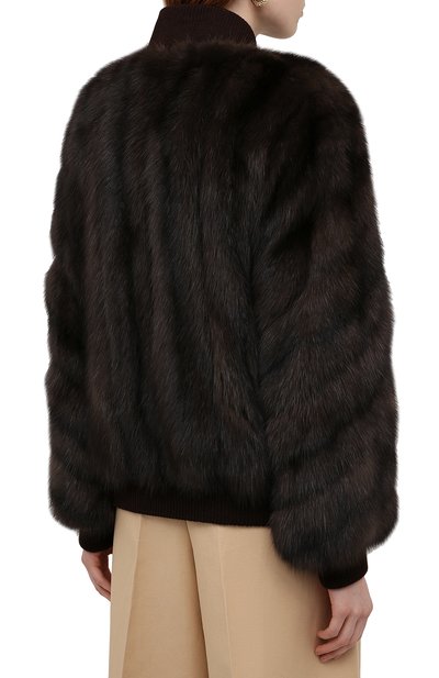 Бомбер из меха соболя VICTORIA KUSENKOVA, арт. 763500003564, фото 4