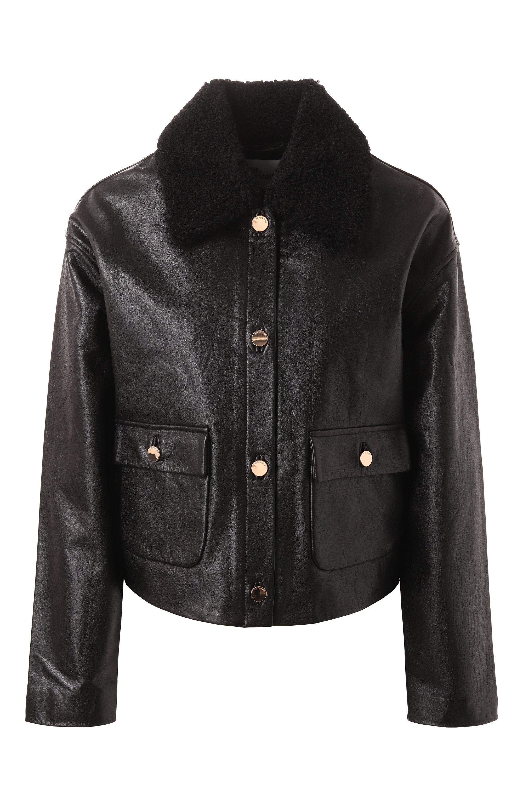 Кожаная куртка SELF-PORTRAIT, арт. RS25-085J-B, фото 1