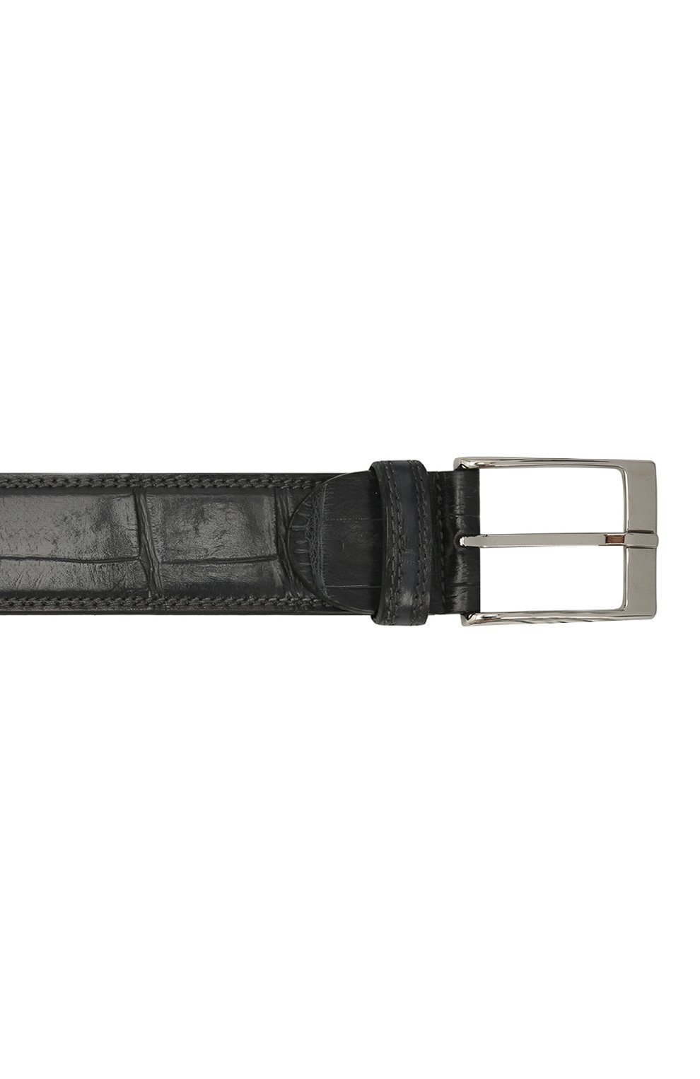 Ремень из кожи крокодила BARRETT, арт. 81B537.66/C0CC0DRILL0 CREAM/CNIL, фото 4