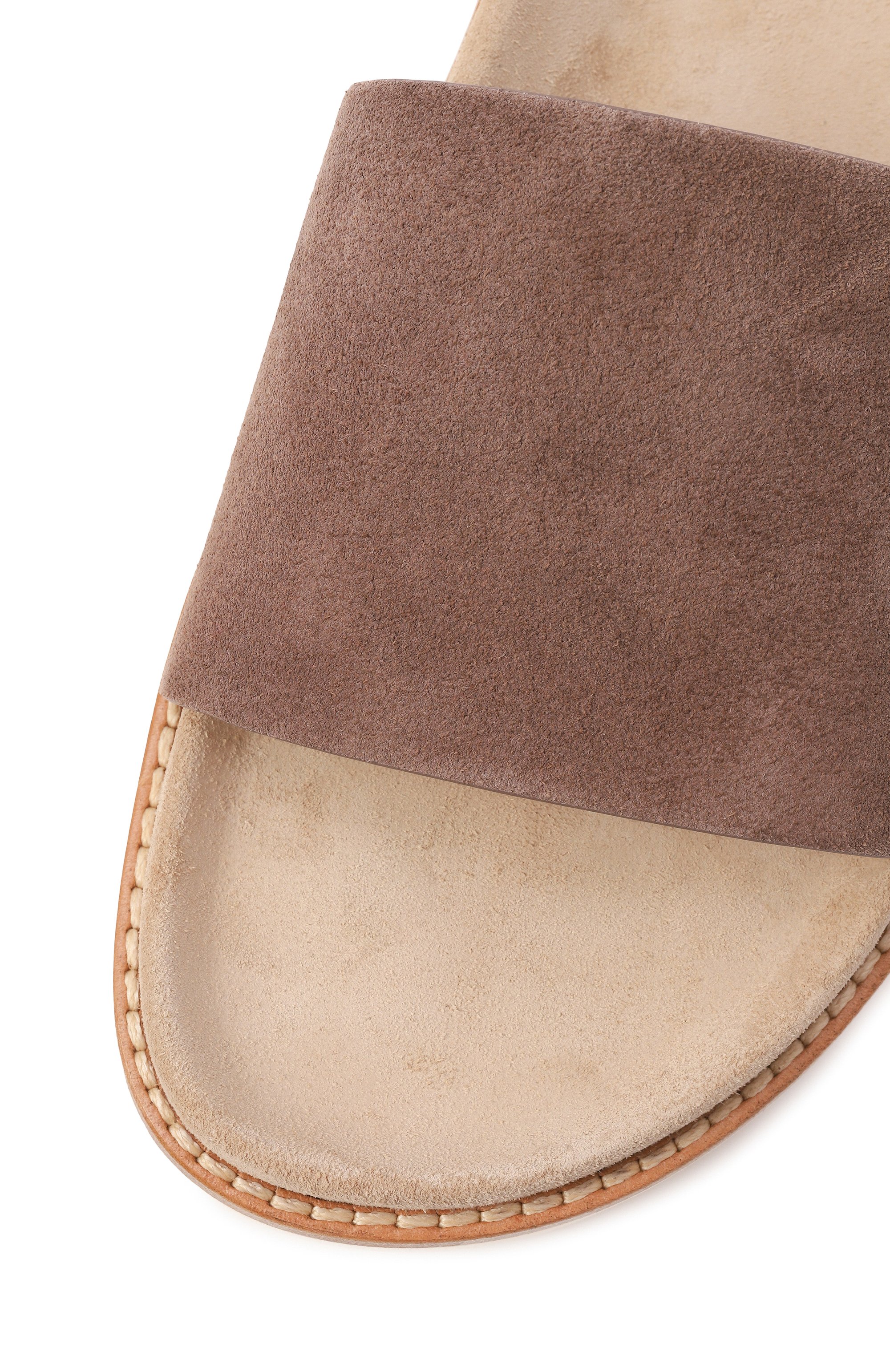 Замшевые шлепанцы BRUNELLO CUCINELLI бежевого цвета по цене 82350 руб., арт. MZUSILY236, фото 7 Замшевые шлепанцы BRUNELLO CUCINELLI, арт. MZUSILY236, фото 7