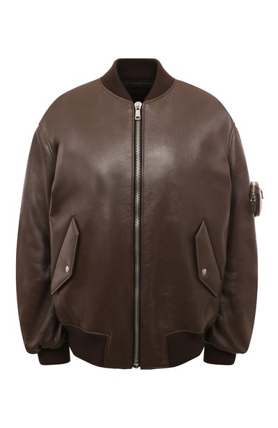 Кожаный бомбер PRADA, арт. 58A079-1ZFE-F0201, фото 1