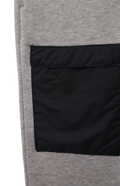 Хлопковые джоггеры ASPESI серого цвета по цене 15550 руб., арт. F24068PLM0123/10A-12A, фото 3 Хлопковые джоггеры ASPESI, арт. F24068PLM0123/10A-12A, фото 3