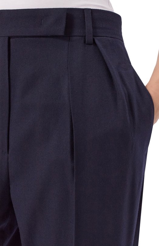Шерстяные брюки Max Mara NEMB0 Синий  NEMB0 Фото 5